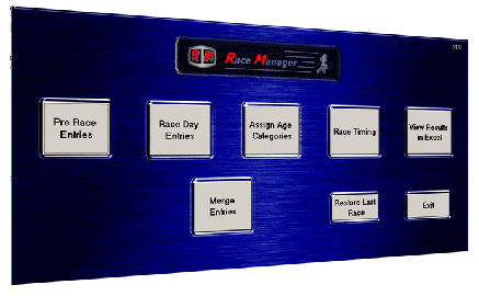 race manager front screen
